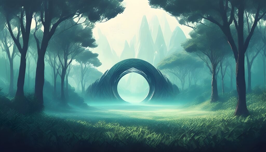 Green path in forrest