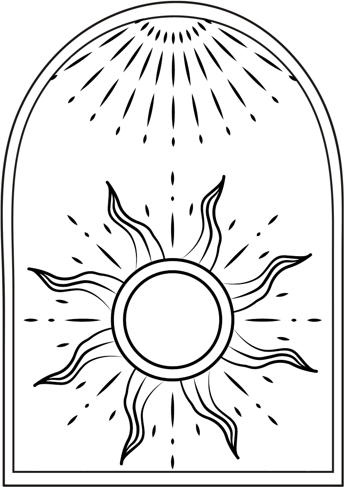 Illustration of the sun