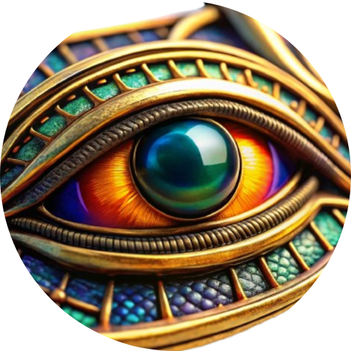 Circle image of an eye